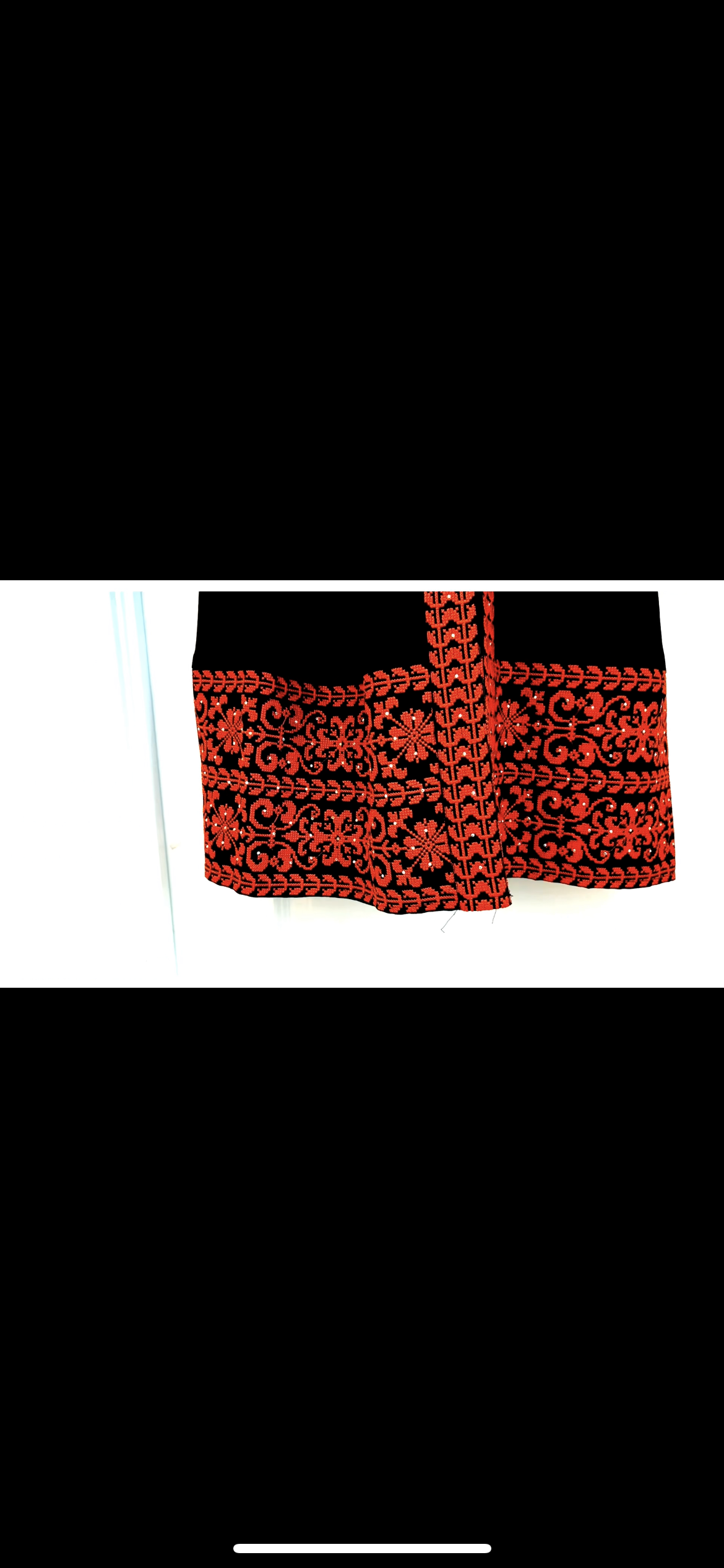 Extra Long Sleeves Full Top Embroidery & Zipper Thobe (3 pieces) - Al Gaza Thobe