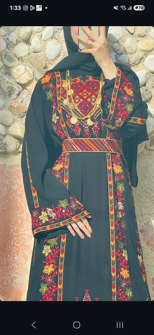 Hanan Multicolour Palestinian Thobe
