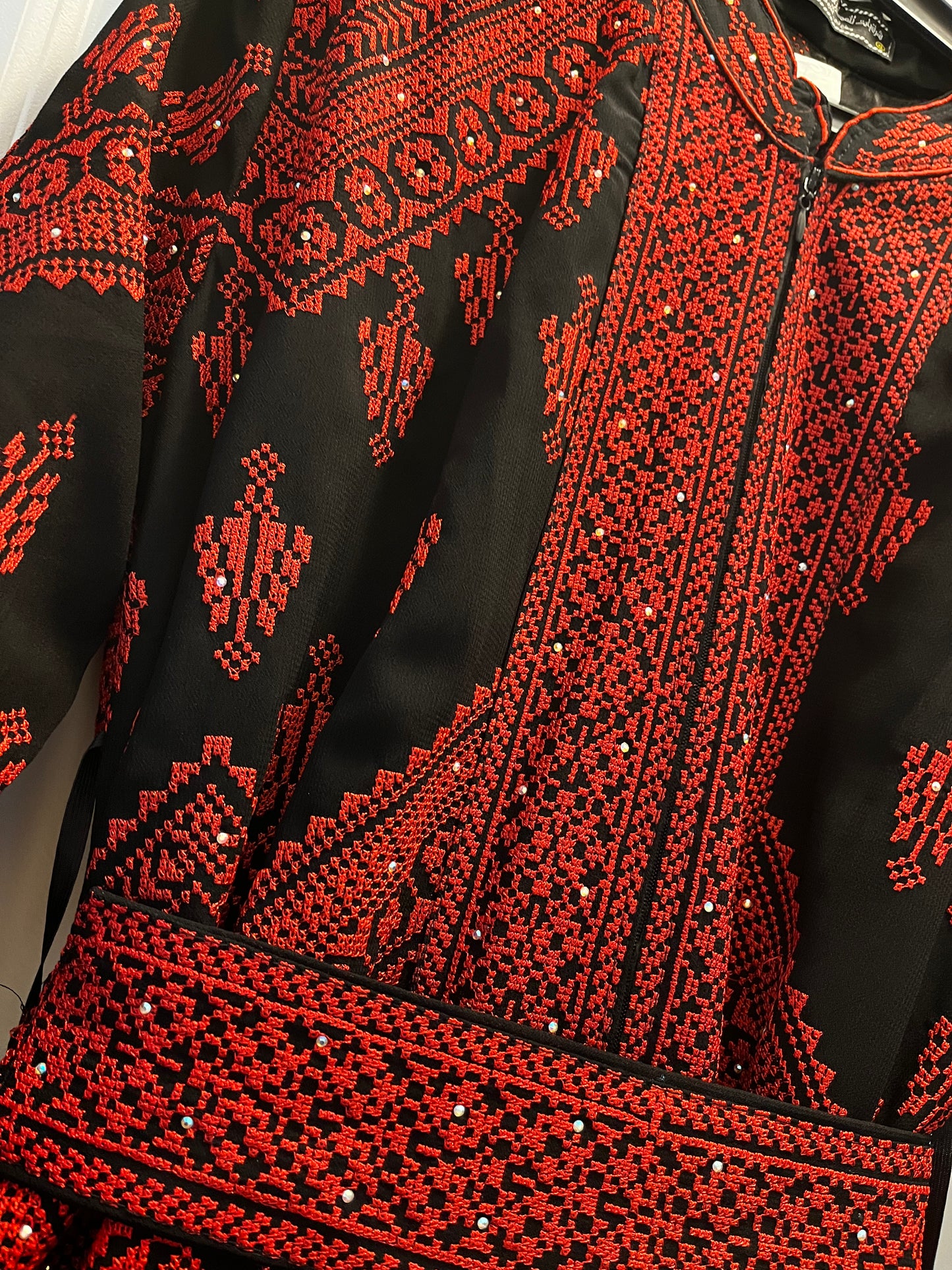 White Henna Full Embroidery Front & Back
