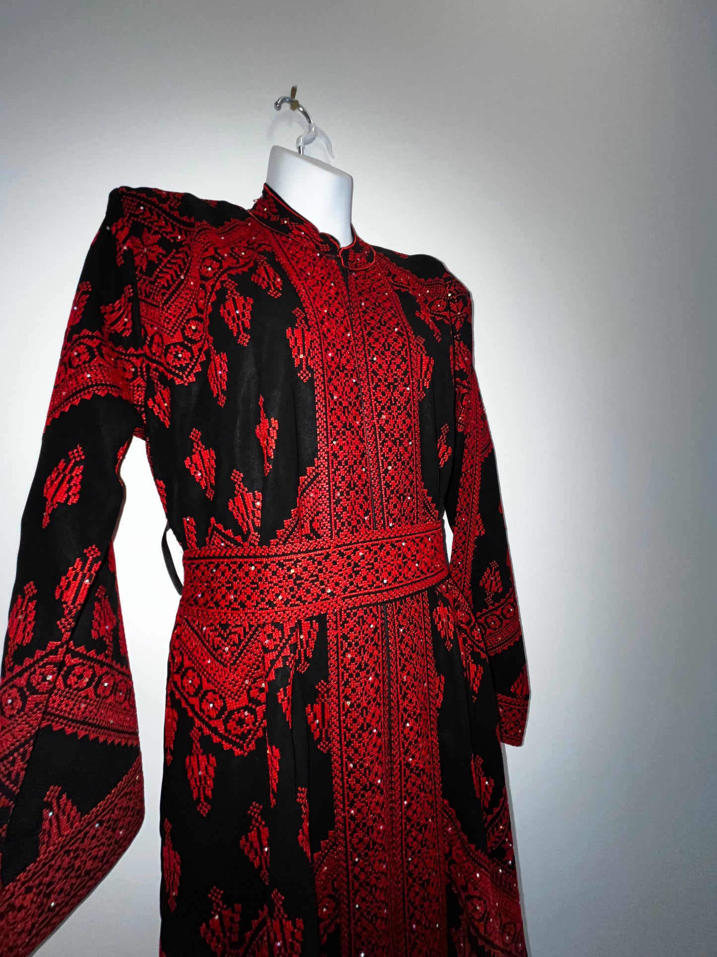 White Henna Full Embroidery Front & Back