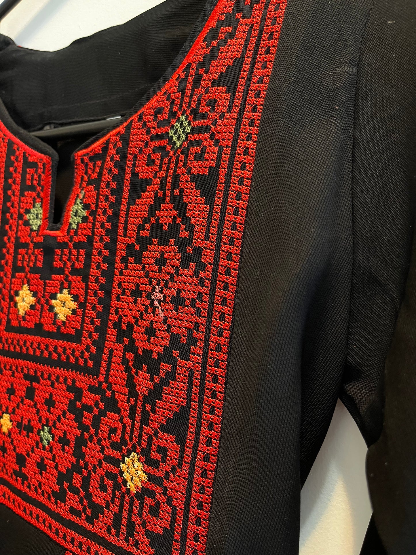 Kids Long Sleeve Full Embroidered Palestinian Thobe