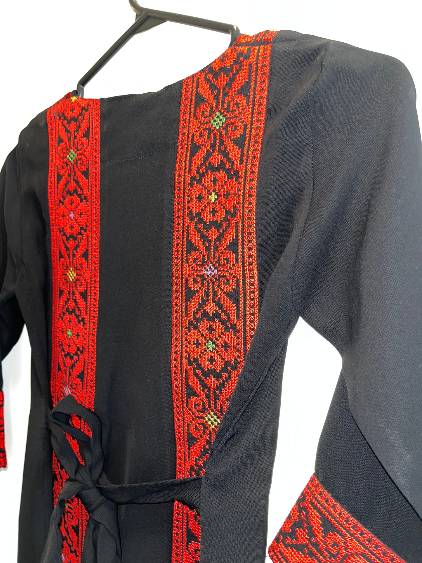 Kids Long Sleeve Full Embroidered Palestinian Thobe