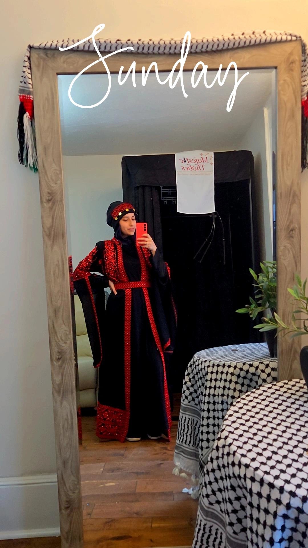 Extra Long Sleeves Full Top Embroidery & Zipper Thobe (3 pieces) - Al Gaza Thobe